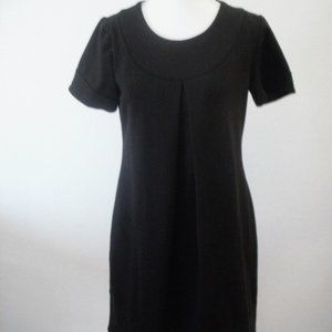 Designer Shoshana Size 6 Sophisticated Short Sleeve Detailed Fitted Blac…